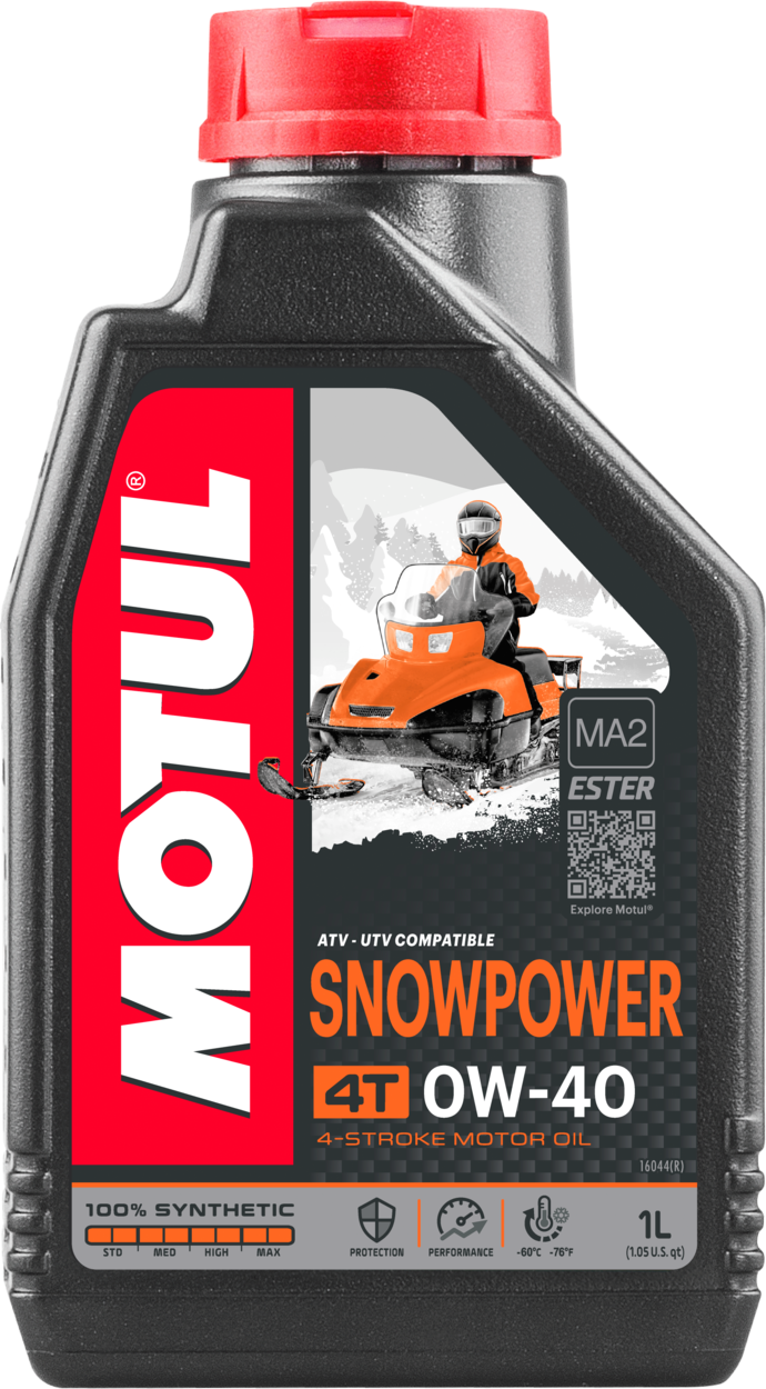 Motul - Snowpower 4t Syn Engine Oil 0w40 1 Ltr 12/case - 105891