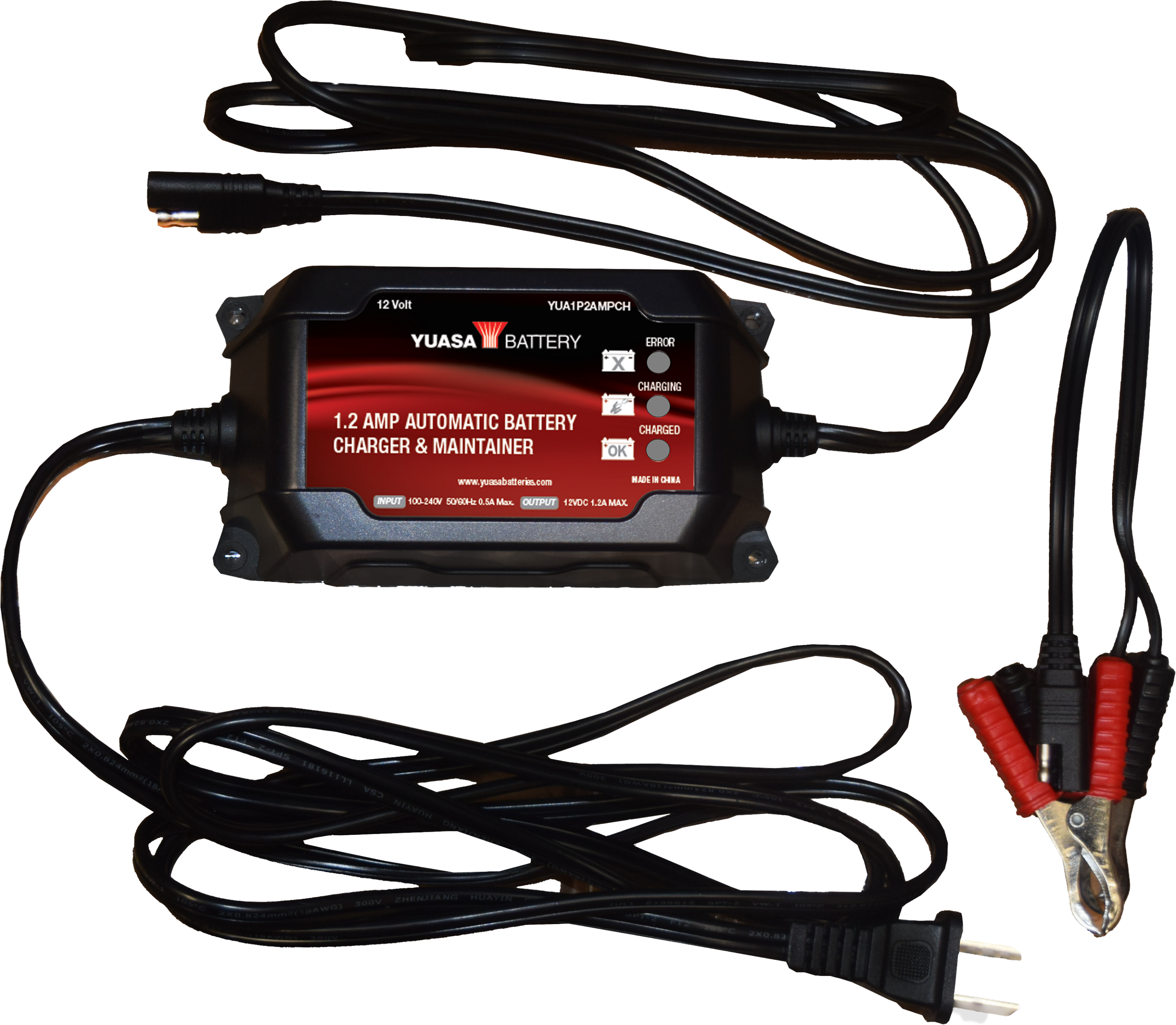 Yuasa - 1.2 Amp Charger & Maintainer (12v)