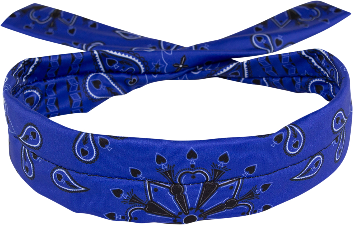 ZAN HEADGEAR - COOLDANNA POLY BL PAISLEY - 642608054797