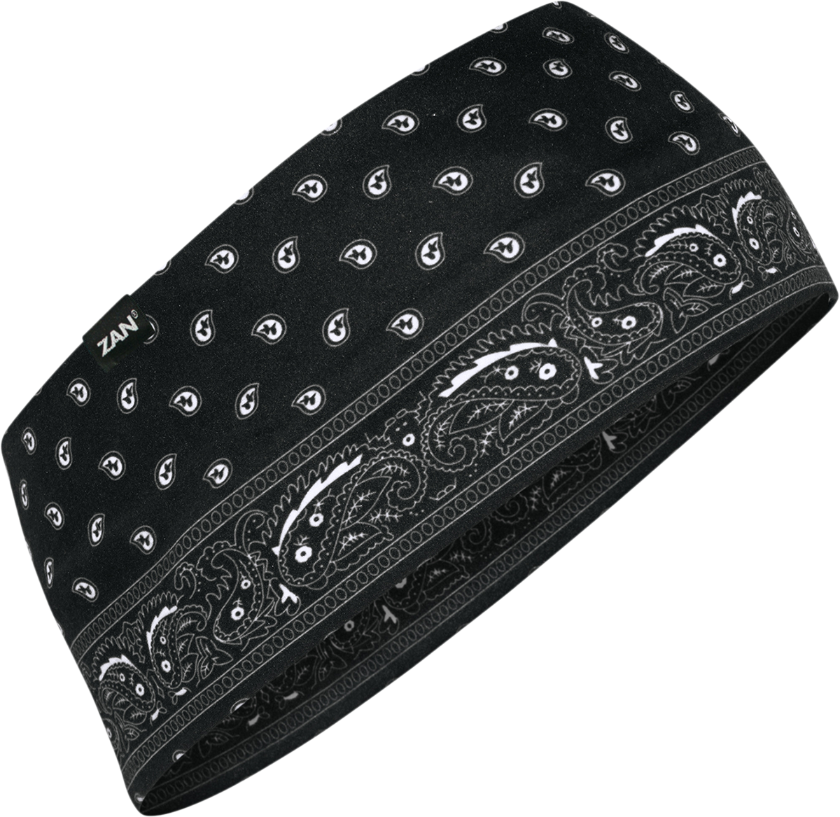 ZAN HEADGEAR - HEADBAND SF BLK PAISLEY - 642608052762