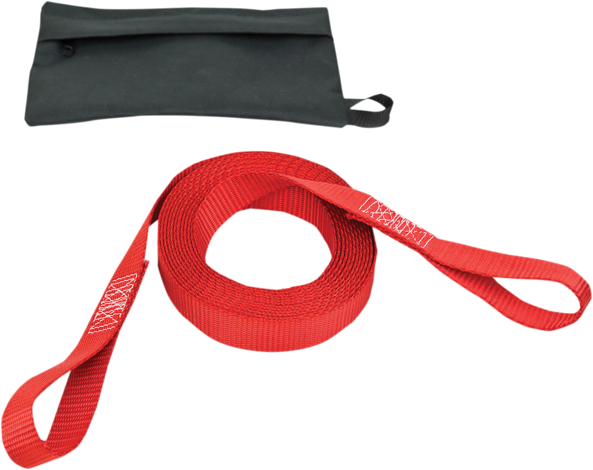 POWERTYE MFG. - TOW STRAP W/POUCH 1"X15'