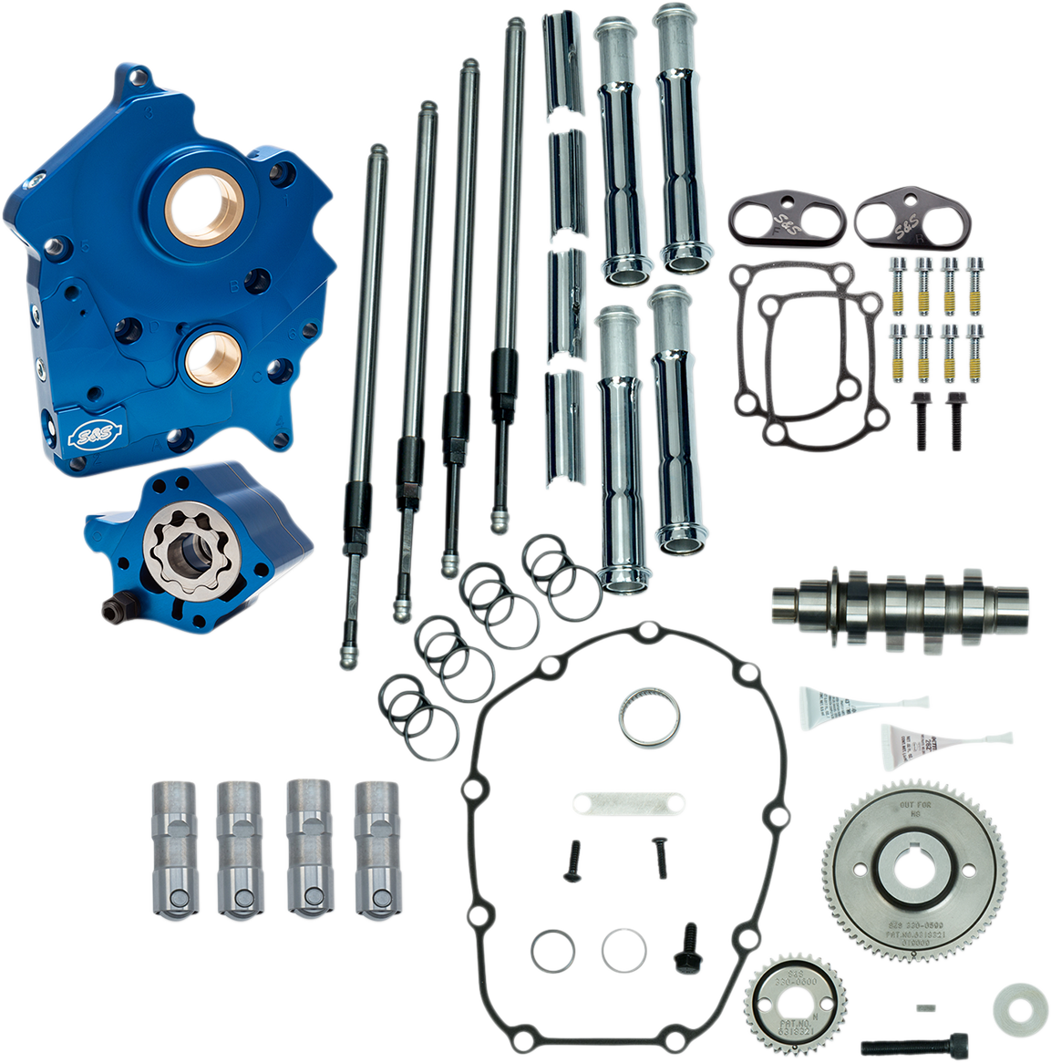 S&S CYCLE - CAM 465G W/PLT WC/CHR M8