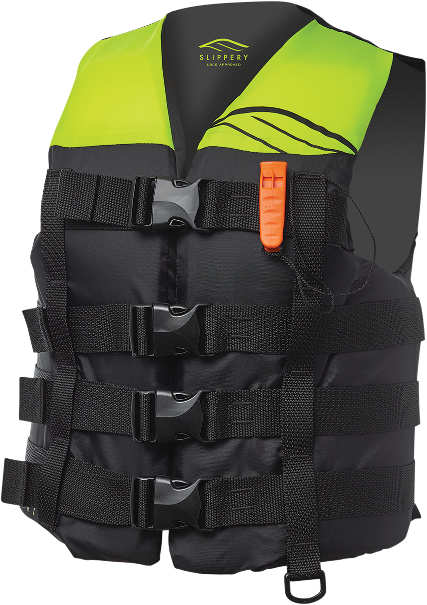 SLIPPERY - VEST HYDRO MEN BK/YL 2/3X