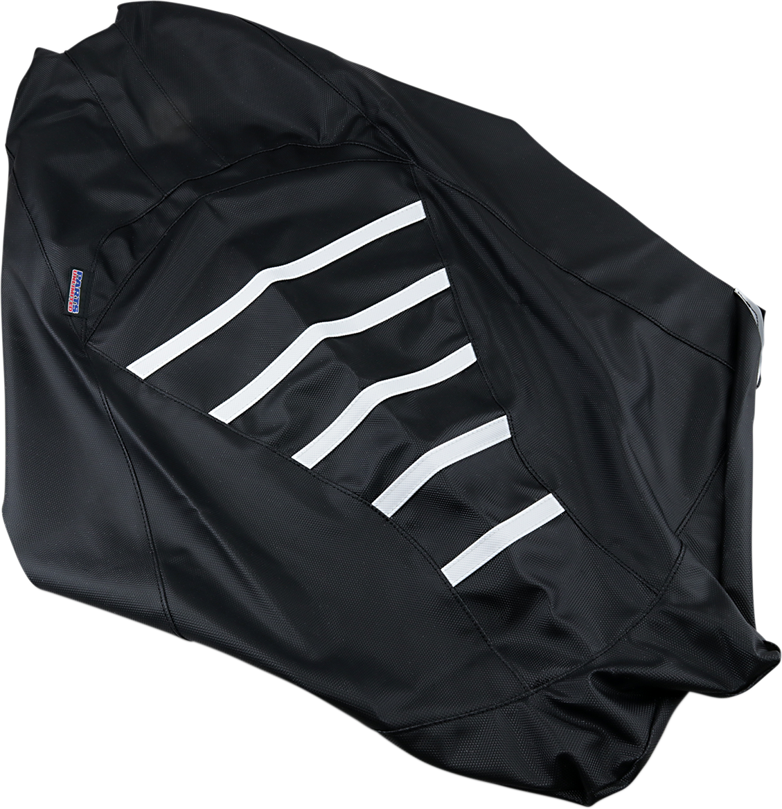 PARTS UNLIMITED - SEAT COVER YAM RIB BK/WHT