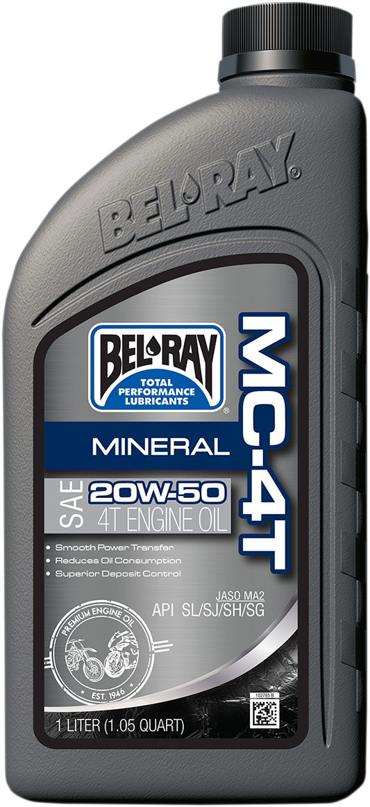 BEL-RAY - OIL MC-4T MINERAL 20W50