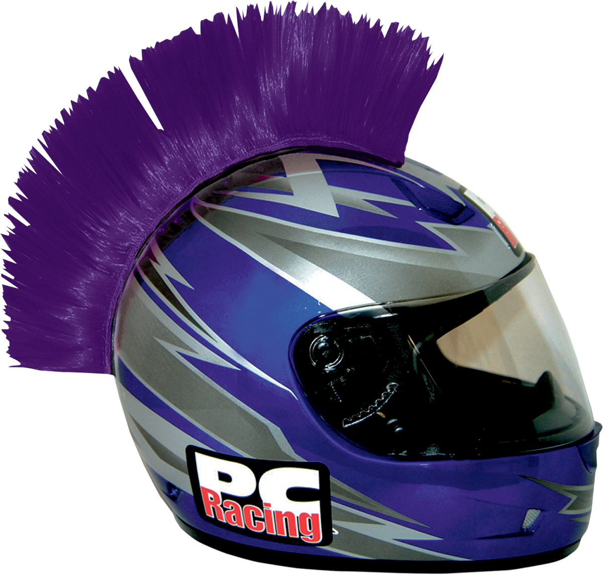 PC RACING - HELMET MOHAWKS PURPLE