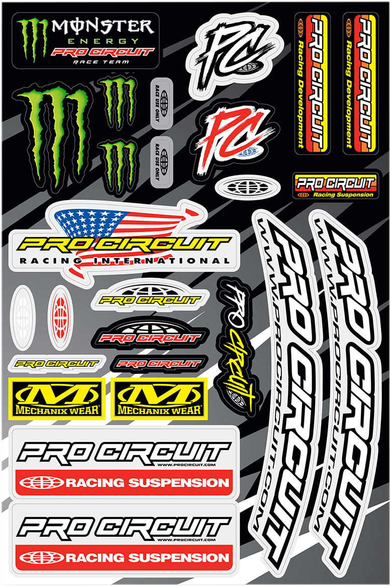 PRO CIRCUIT - DECAL SHEET DELUXE