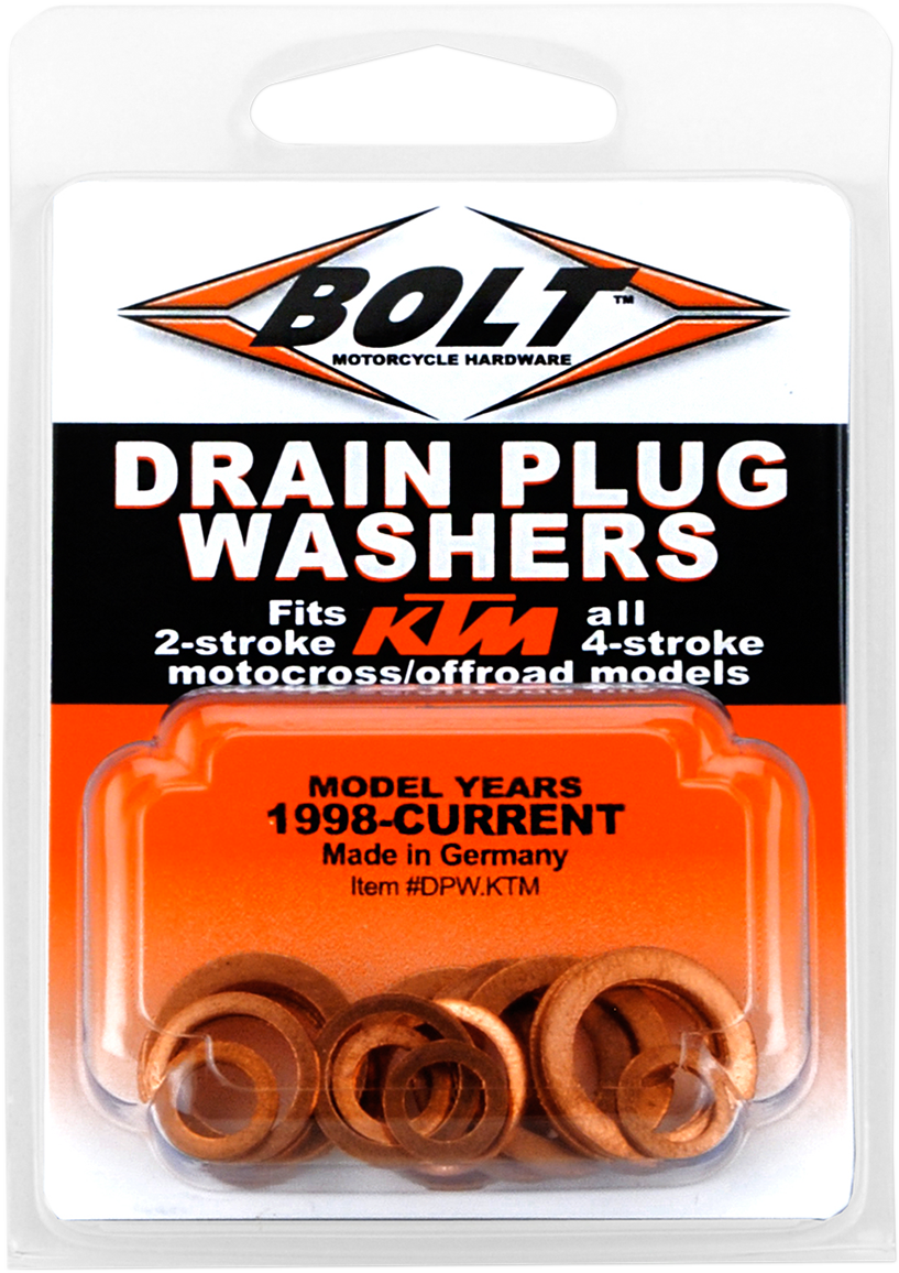 BOLT - WASHER DRAIN PLUG KIT KTM - DPWKTM