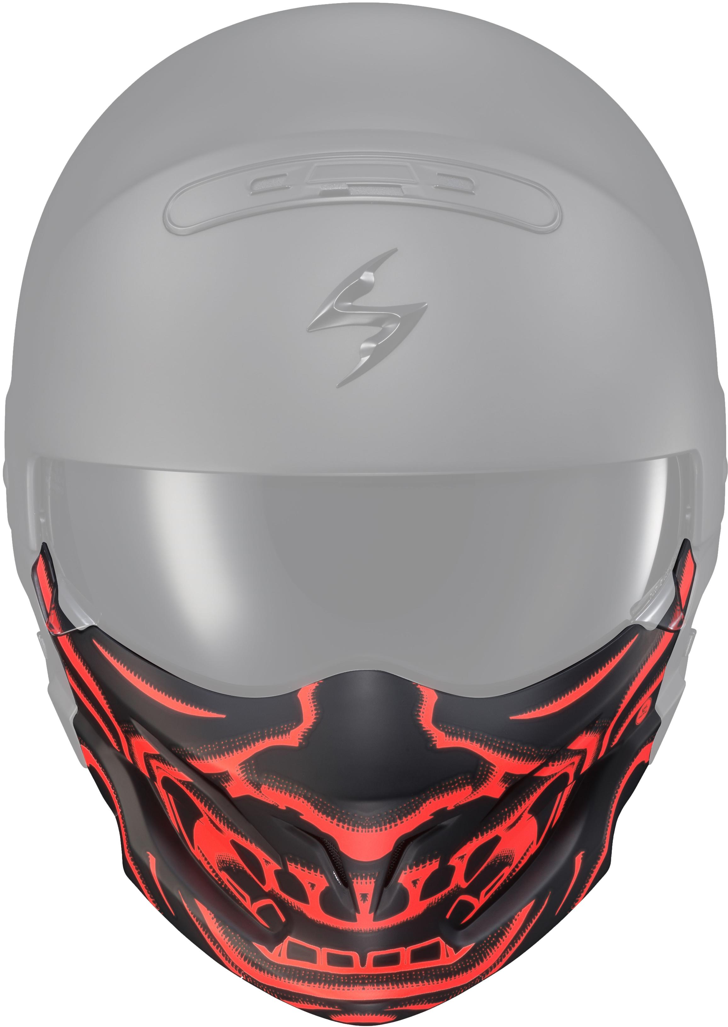 Scorpion Exo - Covert Face Mask Samurai Glow In The Dark Red - 52-546-22