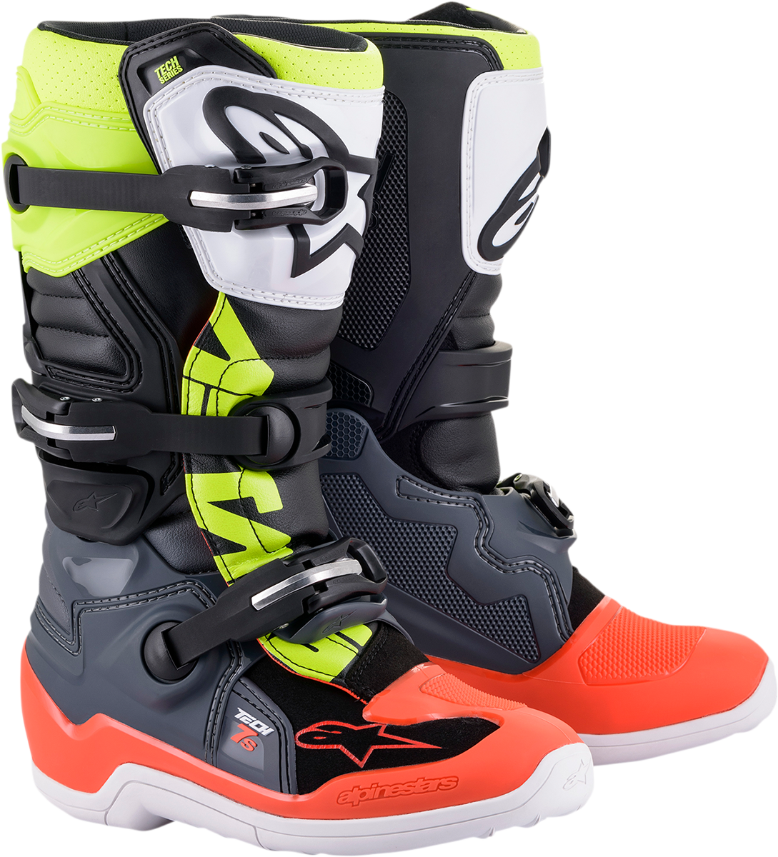 ALPINESTARS(MX) - BOOT TECH 7S GY/RD/YL 2 - 8059175288869