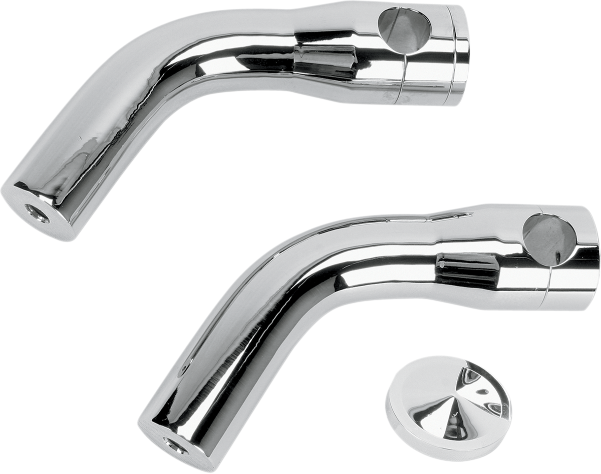 ACCUTRONIX - 6" PULLBACK RISERS CHROME