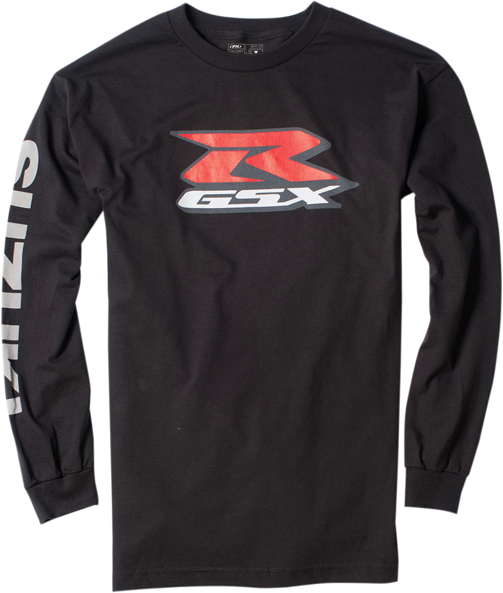 FACTORY EFFEX-APPAREL - TEE LS SUZ GSXR BLACK MD