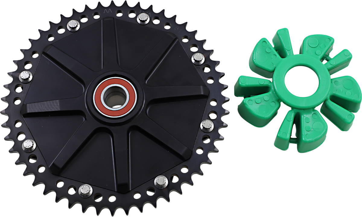 ALLOY ART - SPROCKET CUSH DR BLK51BK