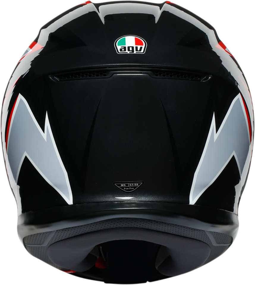 AGV - HLMT K6 FLASH BK/GY/RD 2X - 8051019365521