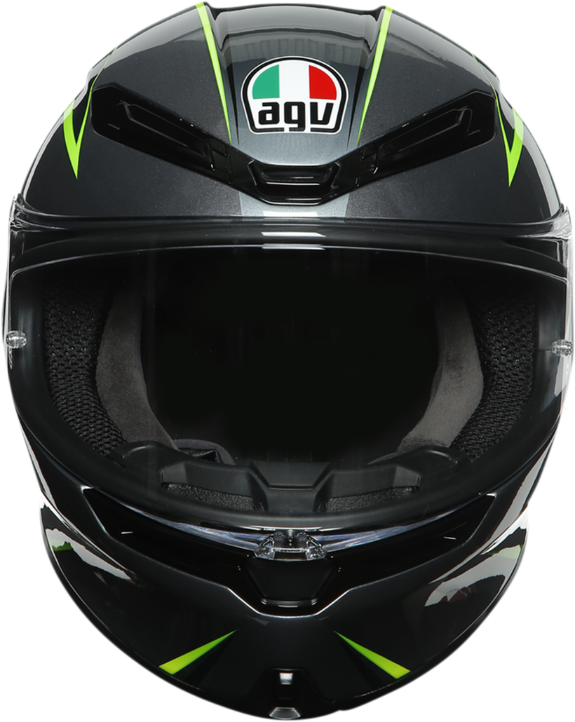 AGV - HLMT K6 FLASH GY/BK/LM 2X - 8051019365590