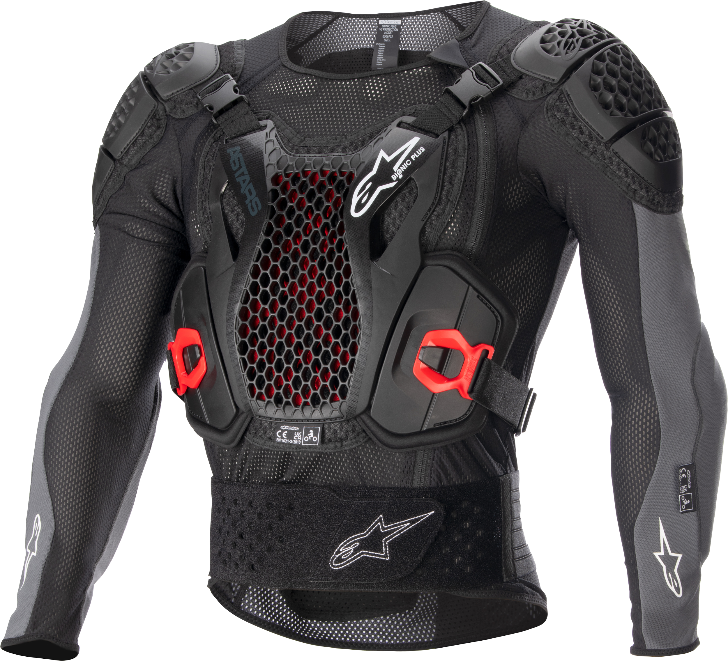 Alpinestars - Bionic Plus V2 Protection Jacket Black/anthracite/red Xl