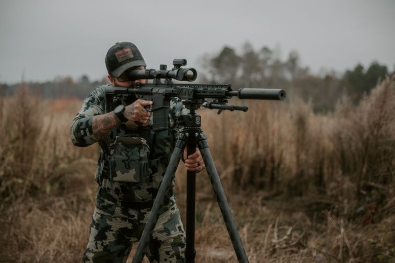 Mounted on a Seekins AR10 PARD Pantera Zoom Optic in the field.