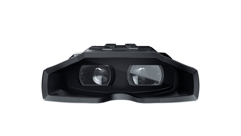 Front view of the Merlin Night Vision Binocular.