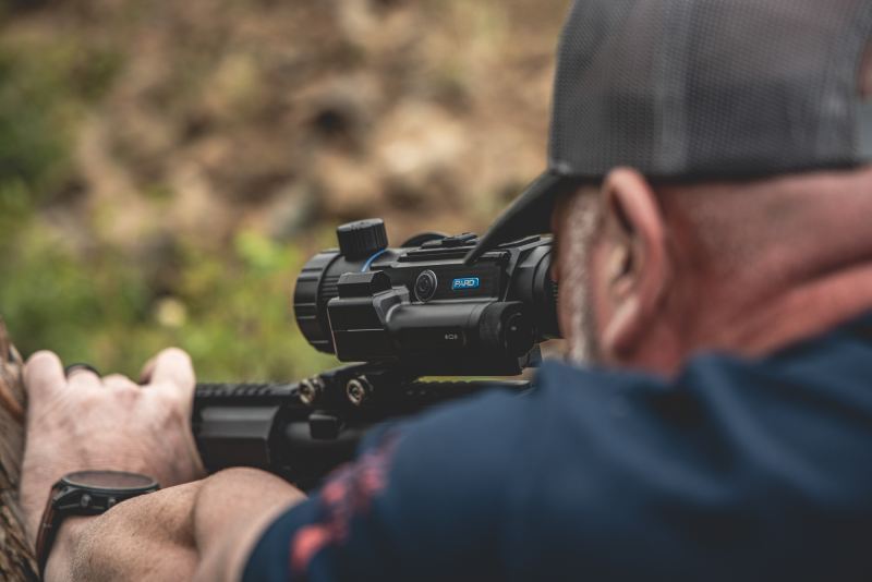 Tactical shooter using a Ocelot Thermal Imaging Scope.