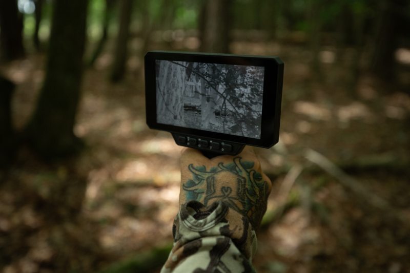 Hand held Sphinx 384/640 Multi-Purpose Thermal Imaging Camera used for hunting.