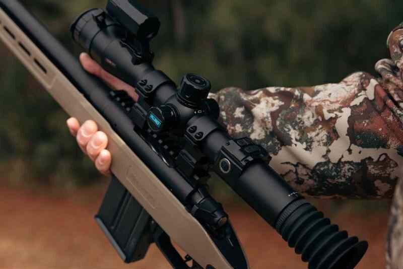 TS34/36 (LRF)Thermal Imaging Scope mounted on a hunting rifle.. 