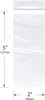 Resealable Plastic Bag 2" x 5", 1000/PK