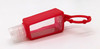 Silicone Keychain Sanitizer Holder w/1oz. Bottle, Red