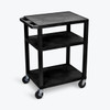 Luxor Three Shelf Utility Cart