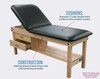 Edge Sport Flat Cushion Wood Treatment Table 27"W x 72"L