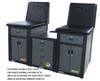Pivotal Aluma Elite 2 Seat 42"D Enclosed Taping Station 42"H Seats