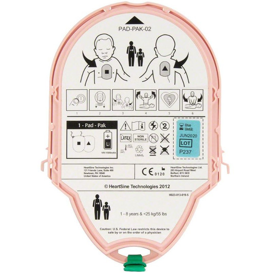 HeartSine Pediatric Pak Battery & Pads