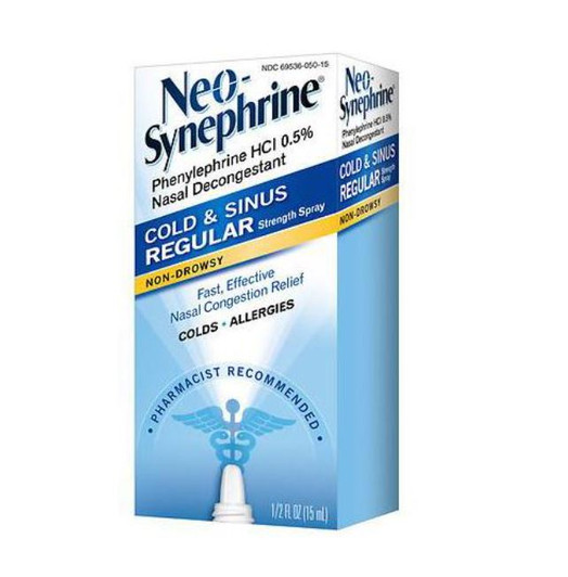 Neo Synephrine Spray Cold & Sinus Reg 0.5% 15ml