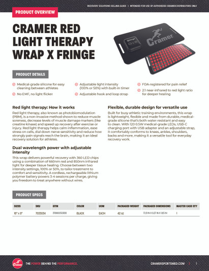 Cramer Red Light Therapy Wrap X Fringe
