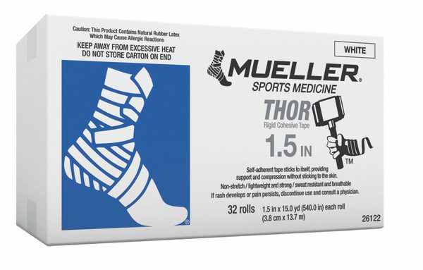 Mueller® THOR™ Tape 1.5" x 15yds., White, 32rolls