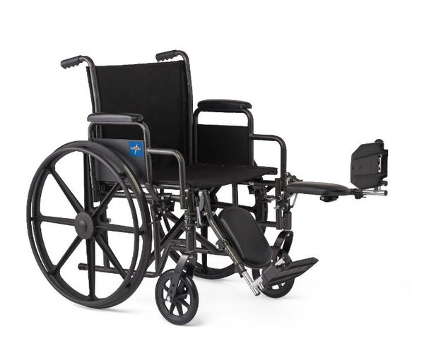 Medline 20in Wheelchair w/ Elevated Leg Rests