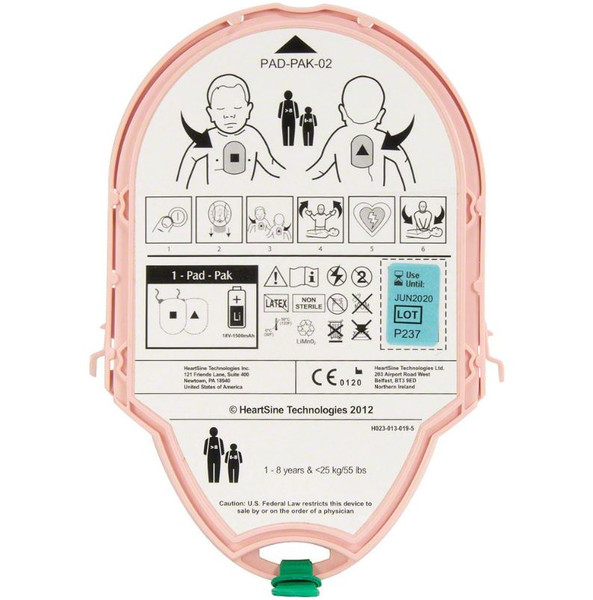 HeartSine Pediatric Pak Battery & Pads