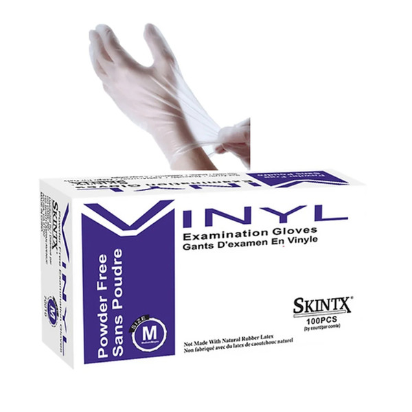 Skintx Vinyl Powder Free Gloves