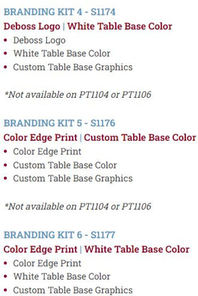 THERA-P™ 5 Section 27" Top Configuration