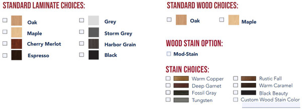 Pivotal Individual Tilt Taping Seat 36"H x 42"D Wood