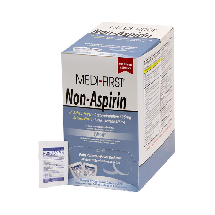 Medi-First® Non-Aspirin, 325mg, 250/2's