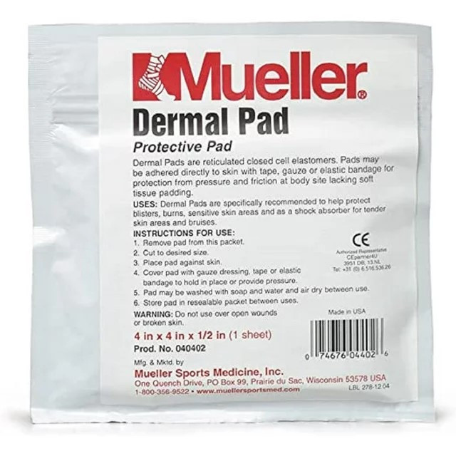 Mueller® Non-Adhesive Dermal Pad 4"x4" x 1/2"