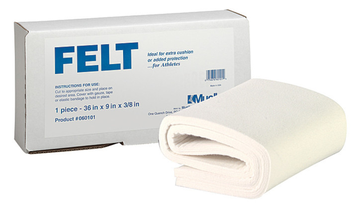 Mueller® Non-Adhesive Felt Sheet 3/8" x 9" x 36"