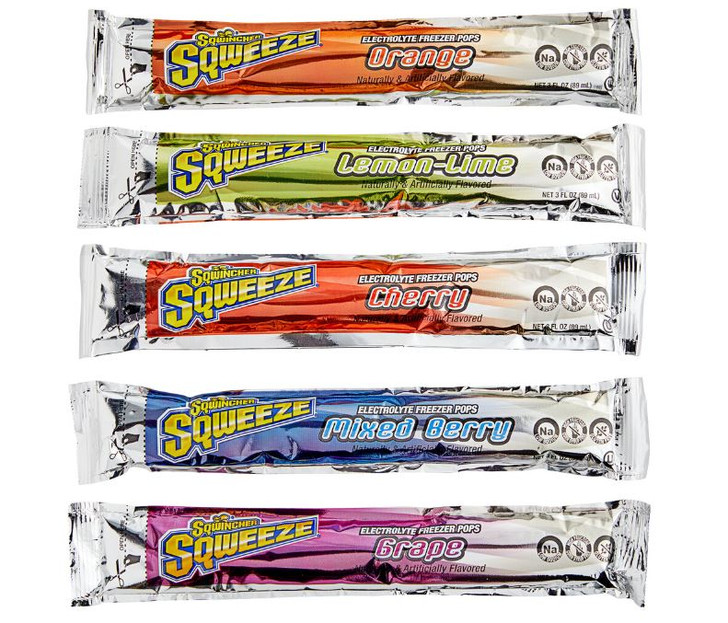 Sqwincher Sqweeze Pops 150 Assorted