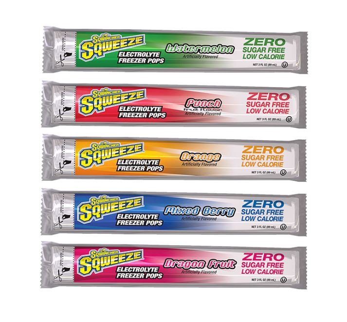Sqwincher Zero Sqweeze Pops 150 Assorted