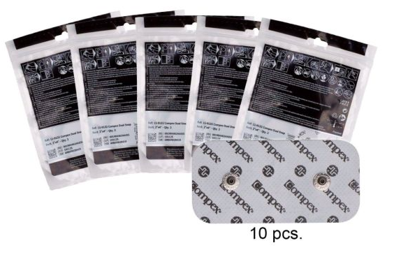 Compex® Electrodes Black 2" x 4",  5PK/10