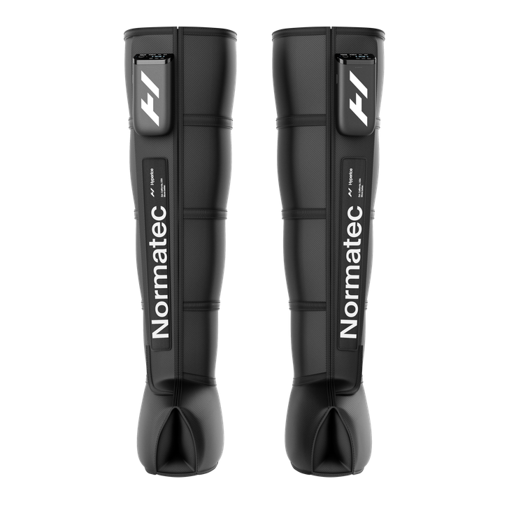 Normatec Elite Package Tall -Boot Pair w/ Control Units, 24V Wall Charger, & Drawstring bag