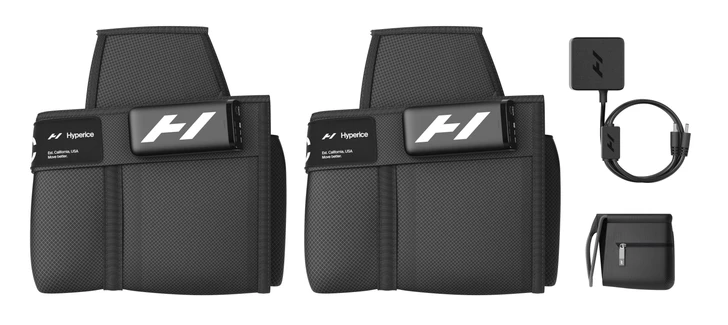 Normatec Elite Package Tall -Boot Pair w/ Control Units, 24V Wall Charger, & Drawstring bag