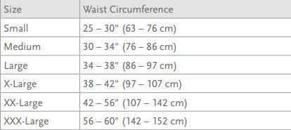 Ossur Form Fit Back Support Small