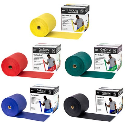 CanDo Resistance Bands Latex Free 50 yds.