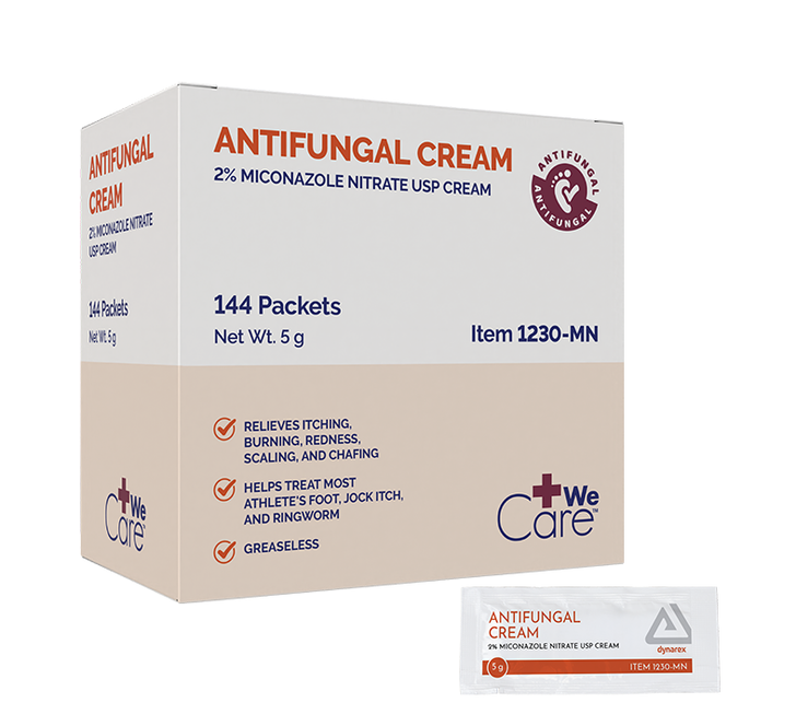 Antifungal Cream 2% Miconazole Nitrate, 5 g. packet, 144/cs